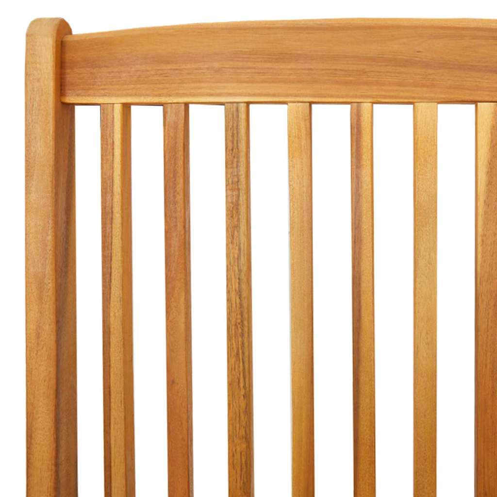 Összecsukható szék 8 pcs szürke 49 x 57.5 x 92cm tömör akácfa