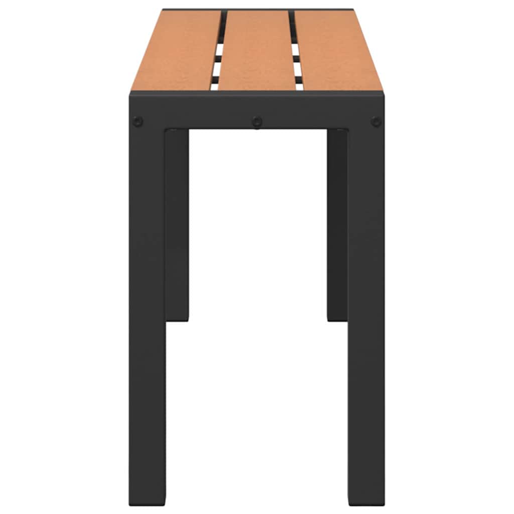 Kerti pad barna 100 x 28 x 45 cm acél