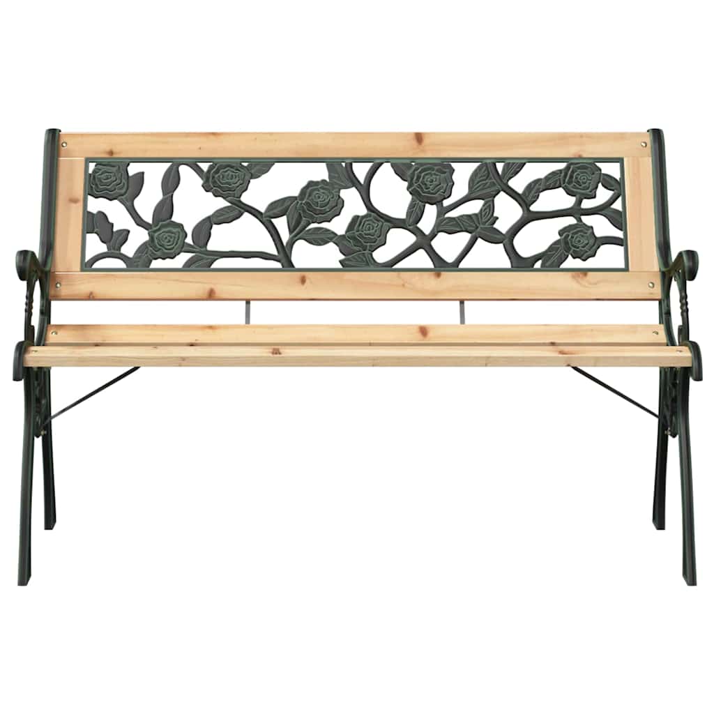Kerti pad párnával barna 116 x 54 x 73 cm faszínű