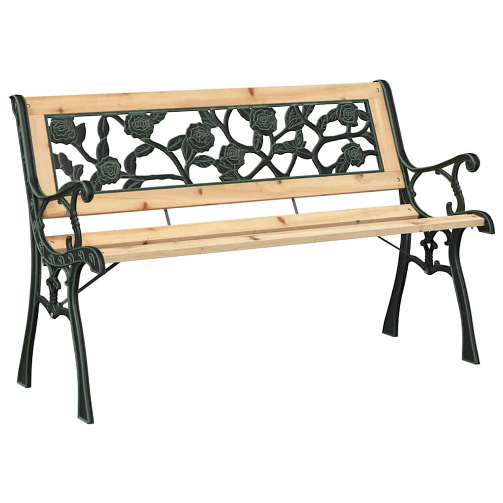 Kerti pad párnával barna 116 x 54 x 73 cm faszínű