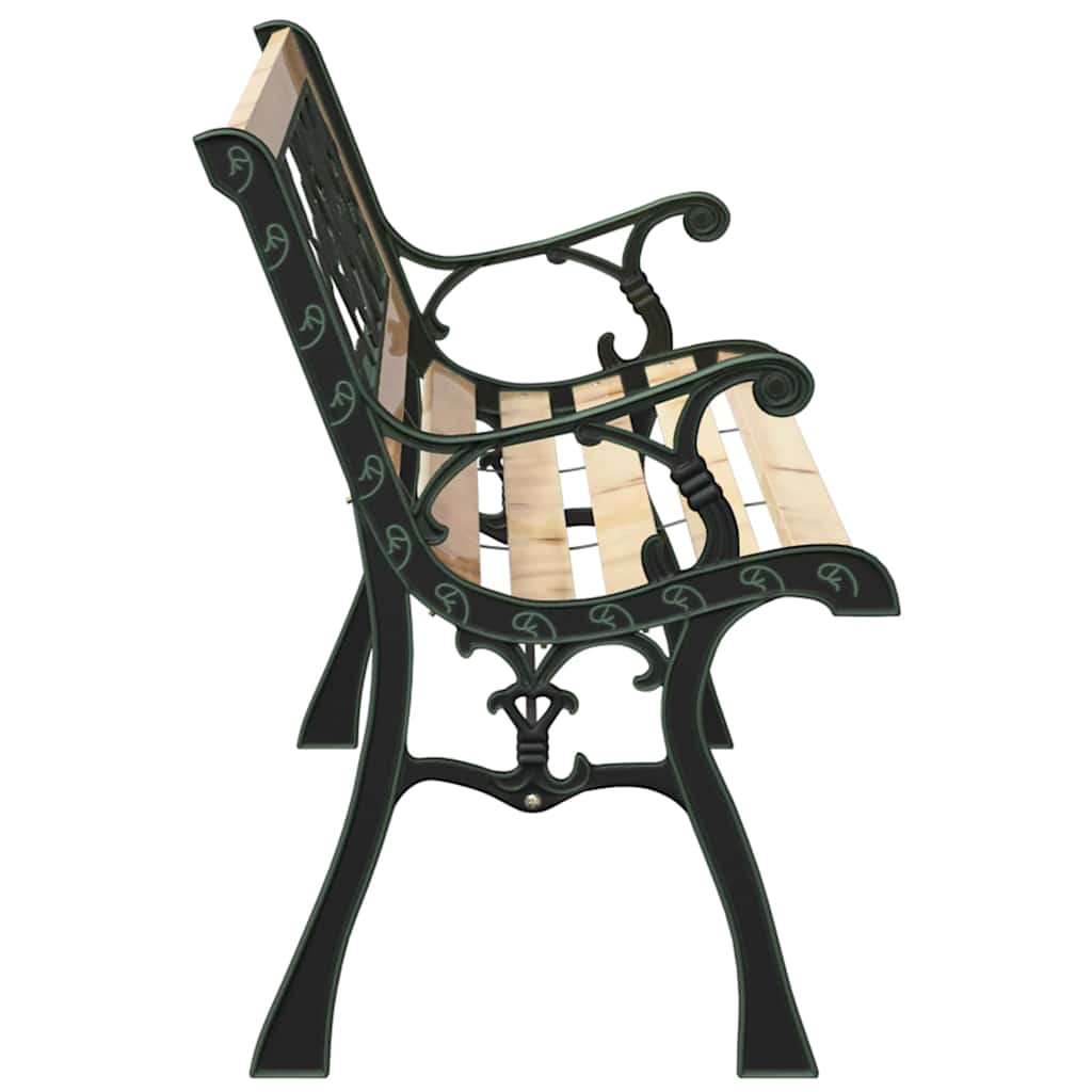 Kerti pad párnával barna 116 x 54 x 73 cm faszínű