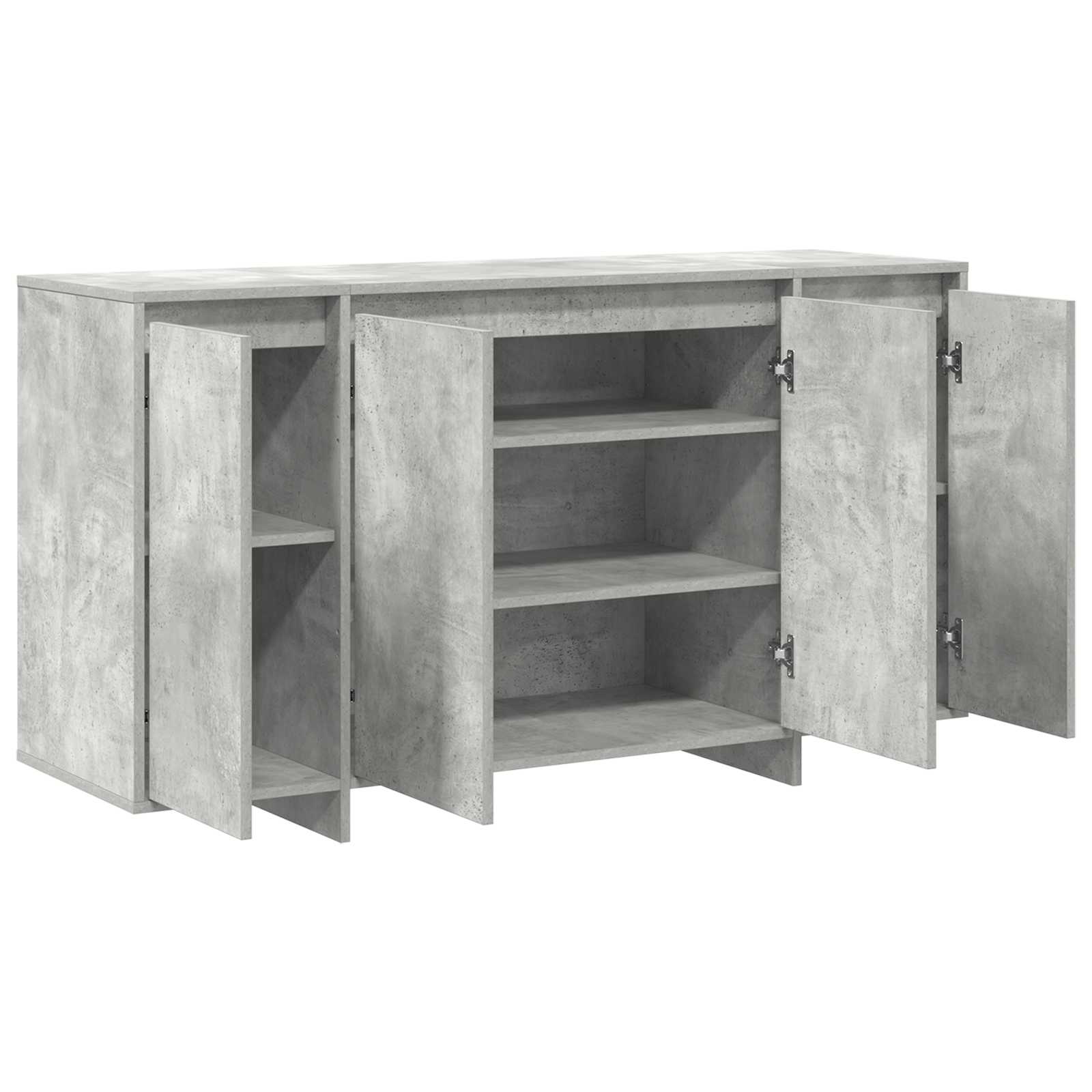 Széf beton szürke 135 x 41 x 75 cm faanyag