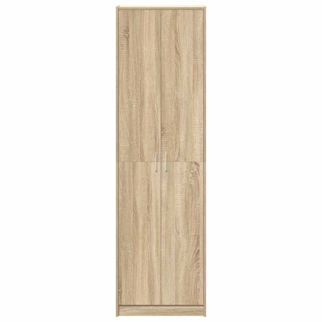 Ruhásszekrény polcokkal sonoma tölgy 55 x 25 x 189 cm faanyag