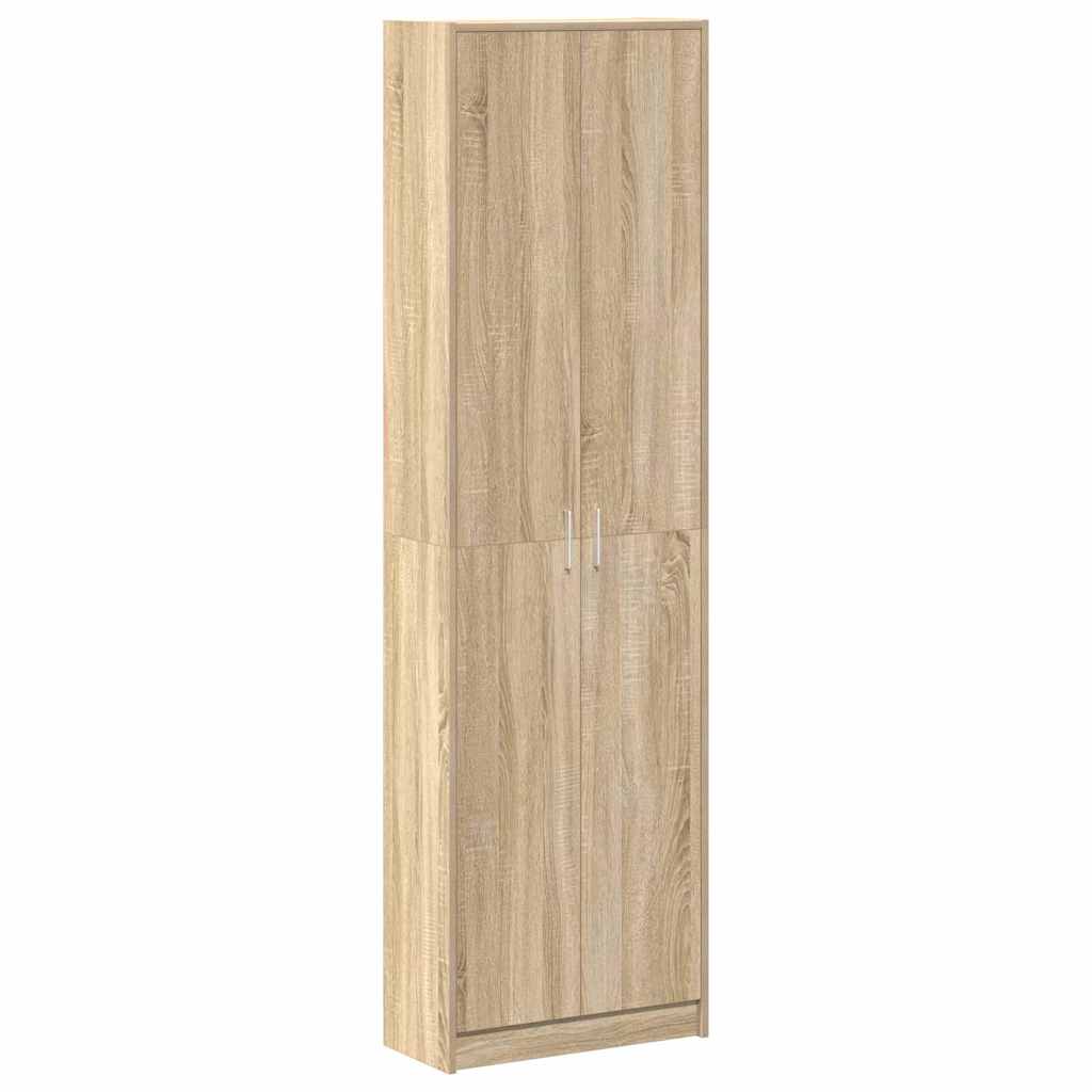 Ruhásszekrény polcokkal sonoma tölgy 55 x 25 x 189 cm faanyag