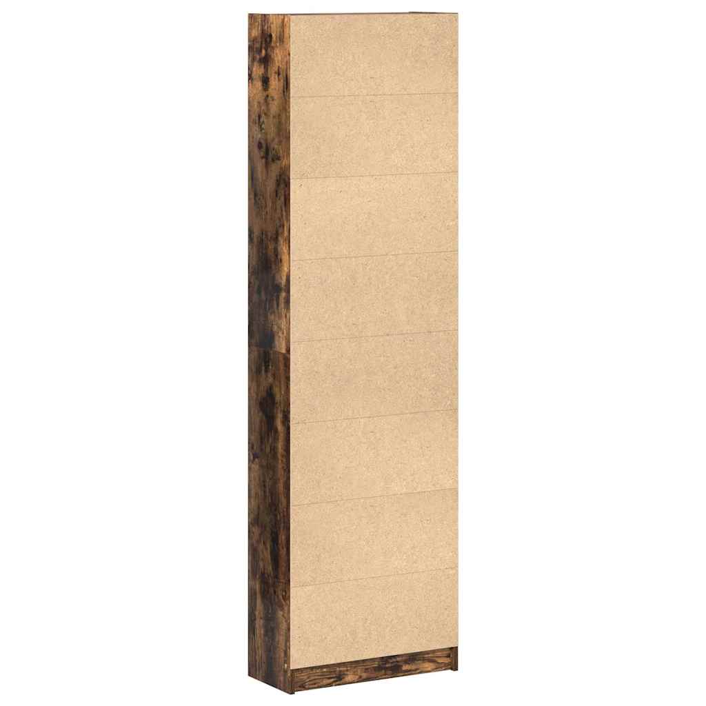 Ruhásszekrény polcokkal füstölt tölgy 55 x 25 x 189 cm faanyag