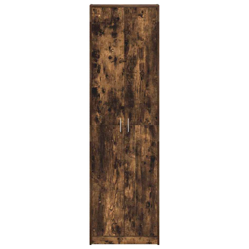 Ruhásszekrény polcokkal füstölt tölgy 55 x 25 x 189 cm faanyag
