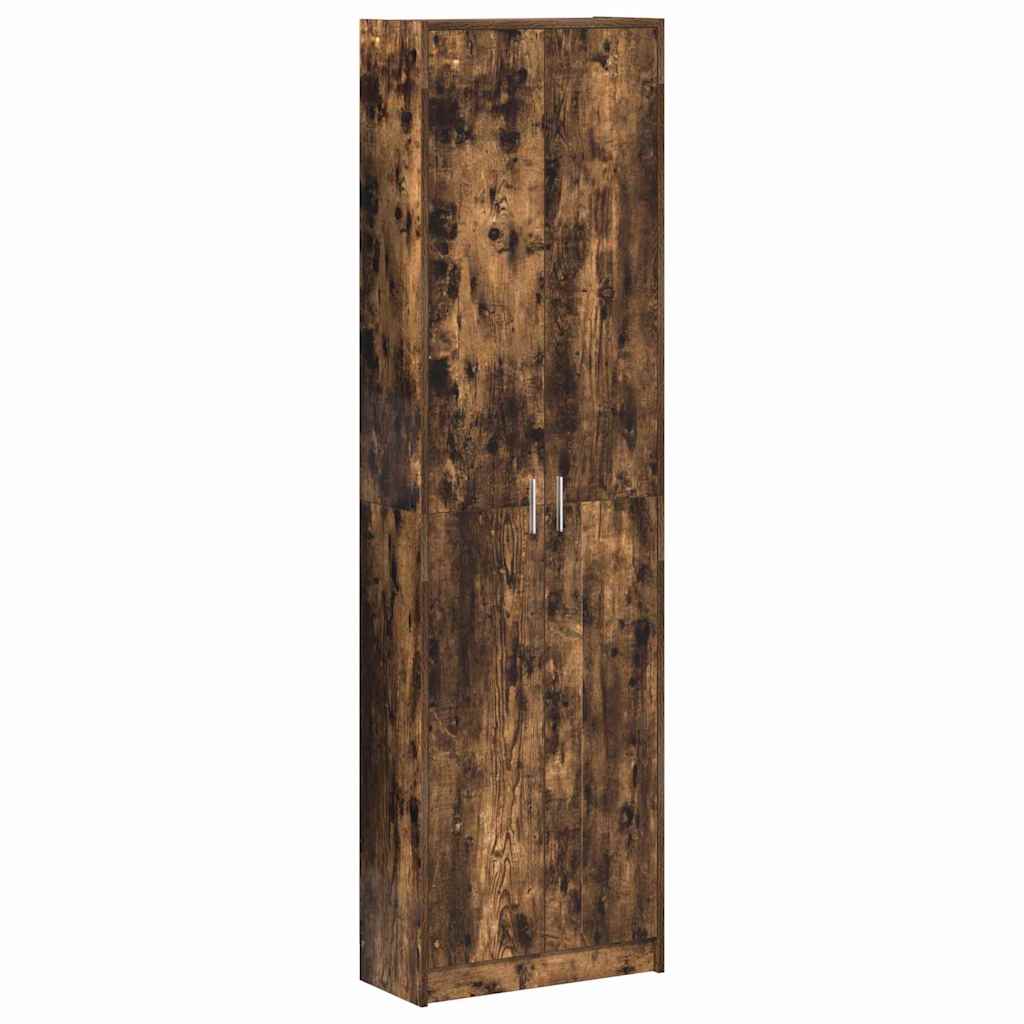 Ruhásszekrény polcokkal füstölt tölgy 55 x 25 x 189 cm faanyag