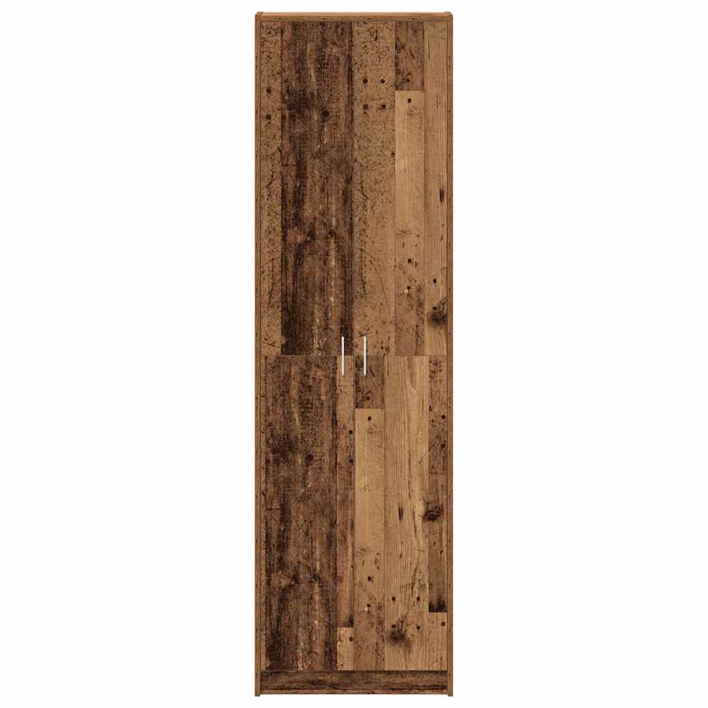 Ruhásszekrény polcokkal öreg fa 55 x 25 x 189 cm faanyag