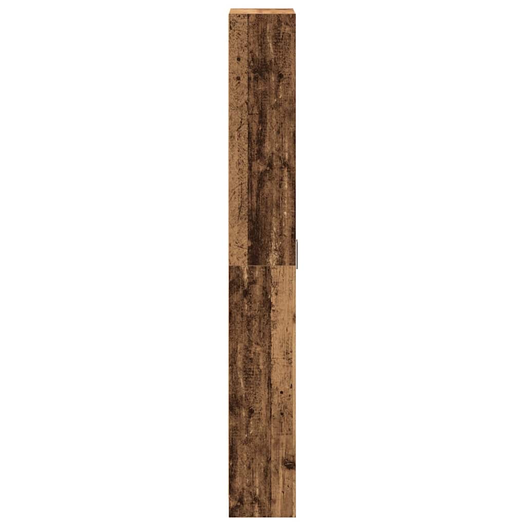 Ruhásszekrény polcokkal öreg fa 55 x 25 x 189 cm faanyag