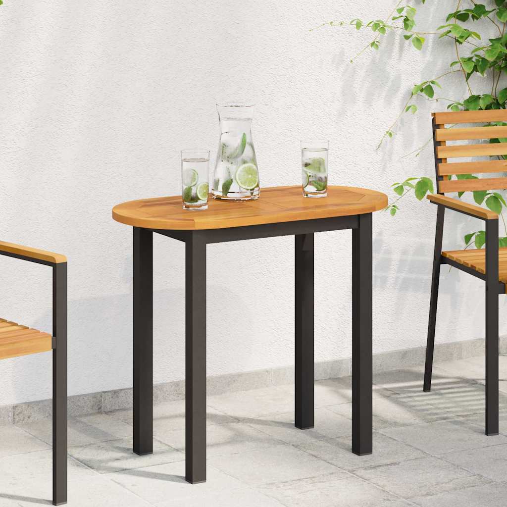 Asztallap olaj természetes 80 x 40 x 2 cm tömör akácfa