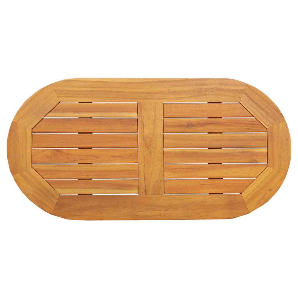 Asztallap olaj természetes 80 x 40 x 2 cm tömör akácfa