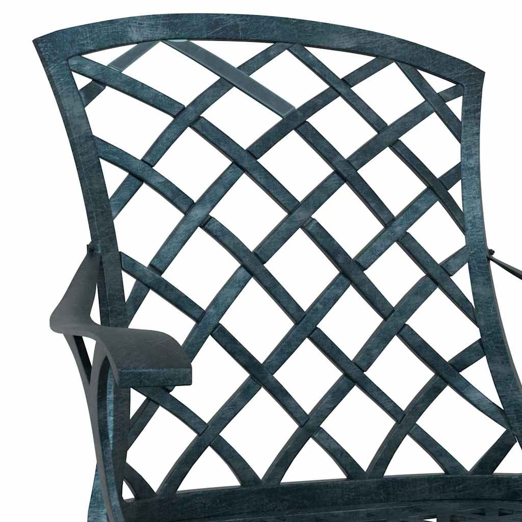 Kerti szék 4 pcs zöld 61 x 60,5 x 93 cm alumínium