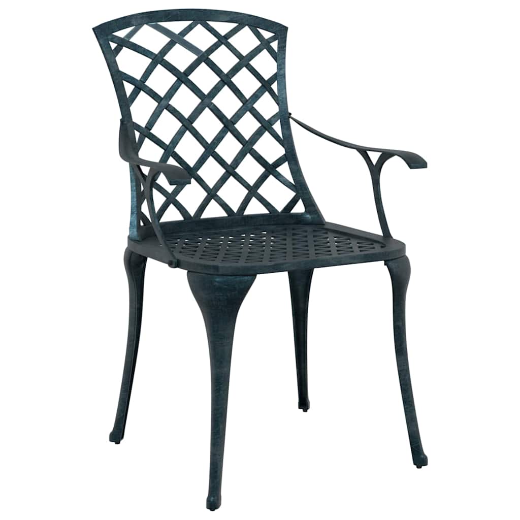 Kerti szék 4 pcs zöld 61 x 60,5 x 93 cm alumínium