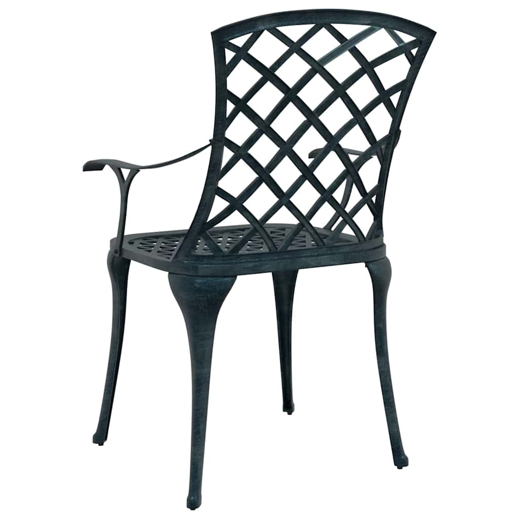 Kerti szék 4 pcs zöld 61 x 60,5 x 93 cm alumínium