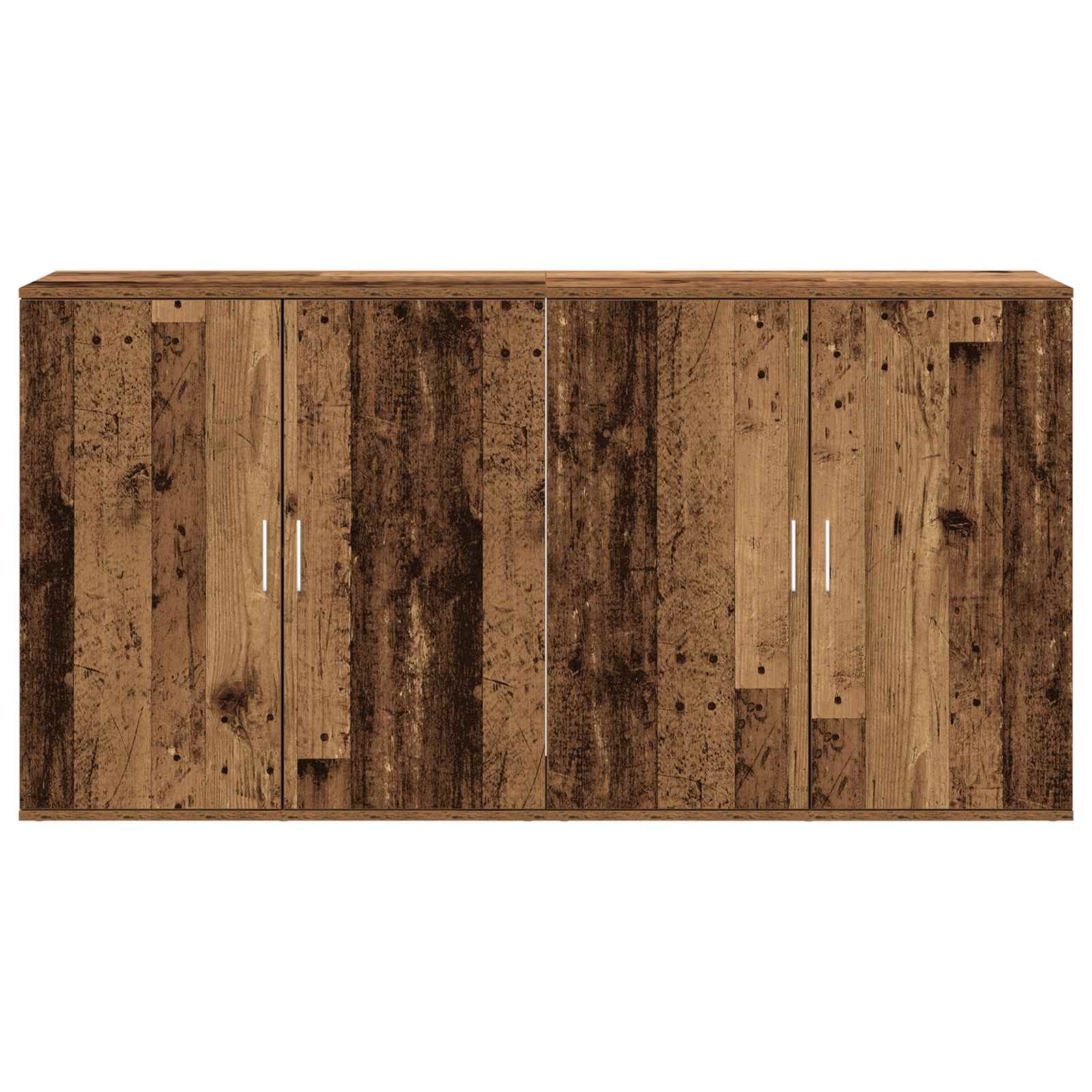 Széf 2 pcs öreg fa 79 x 38 x 80 cm faanyag