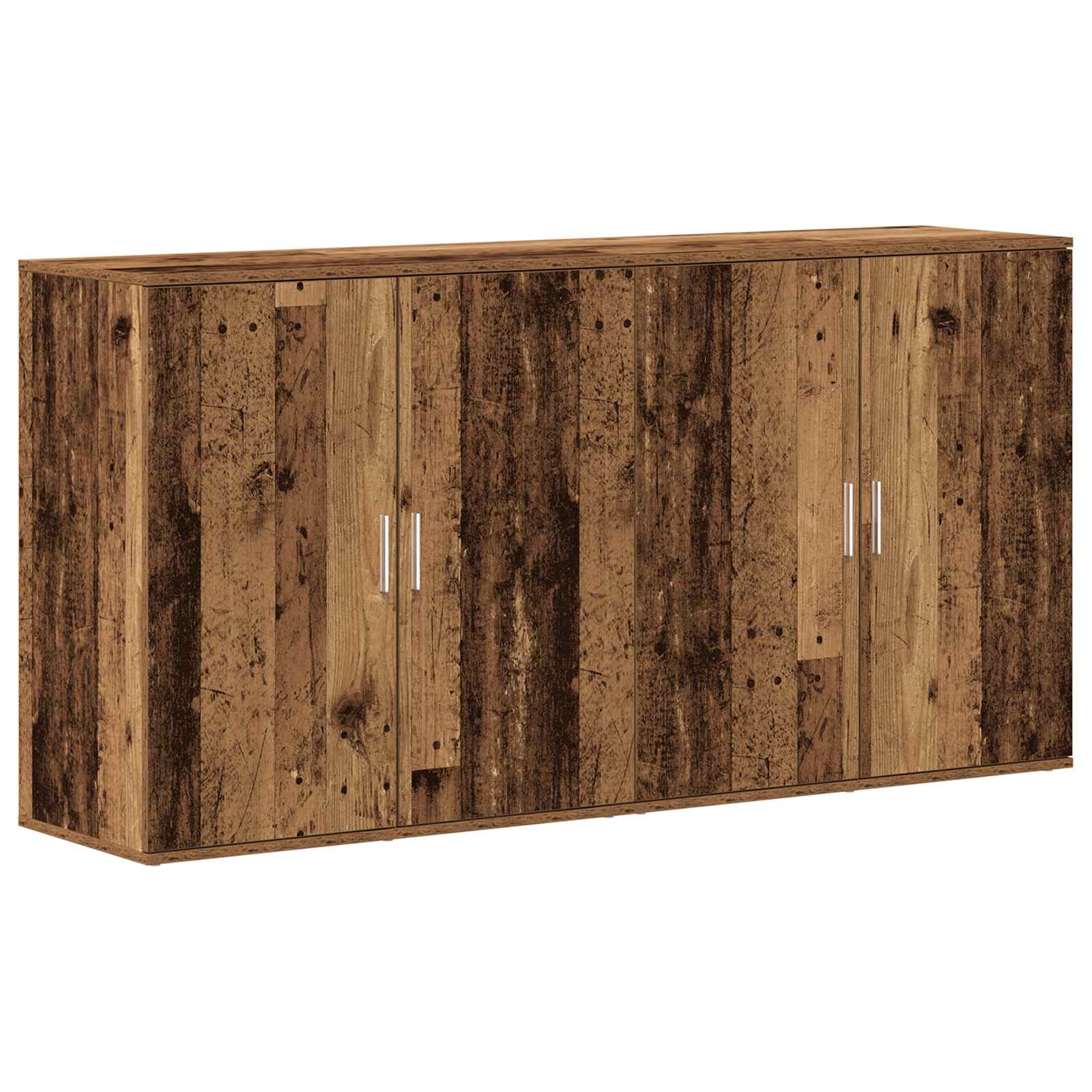 Széf 2 pcs öreg fa 79 x 38 x 80 cm faanyag