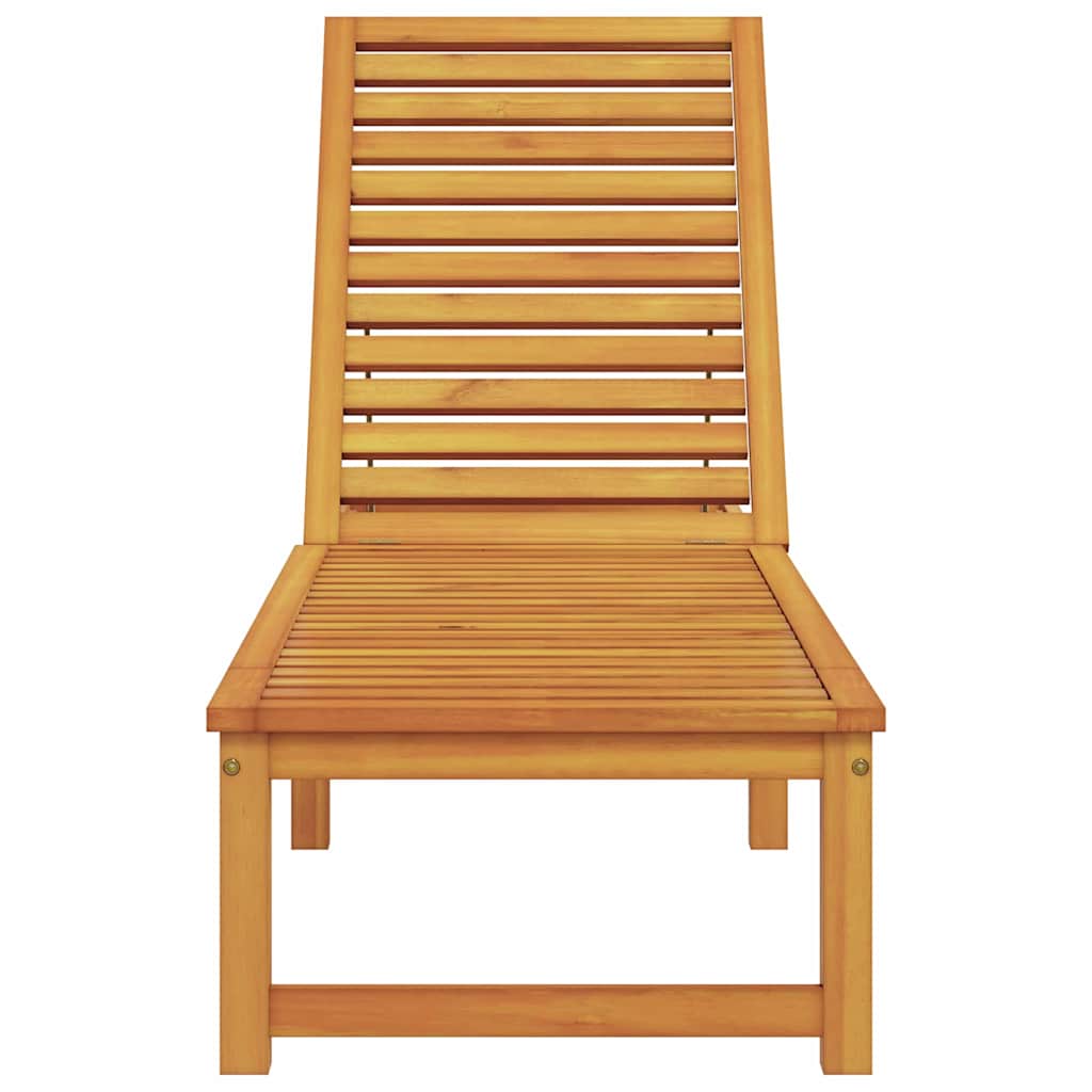 Napozó barna 202 x 53 x 89 cm tömör akácfa