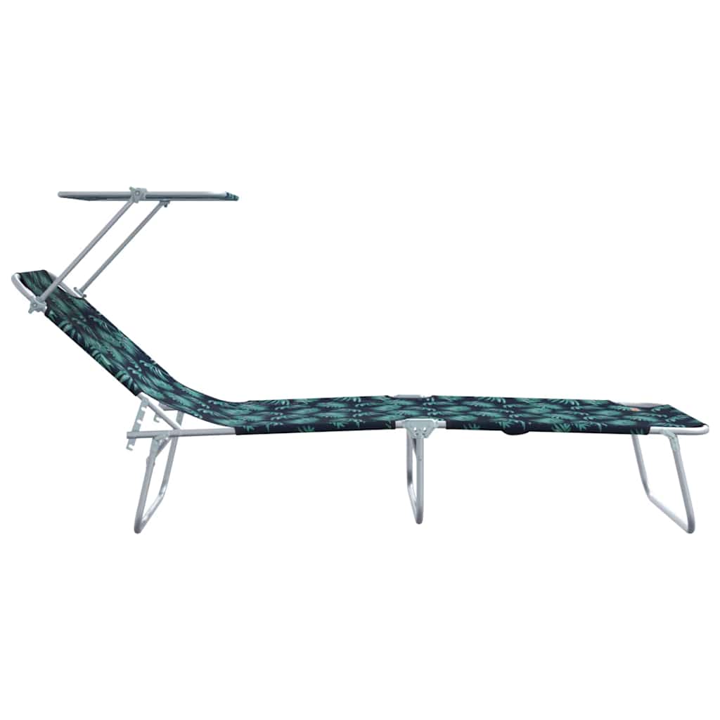 Napozó 2 pcs zöld 58 x 188 x 77cm poliészter