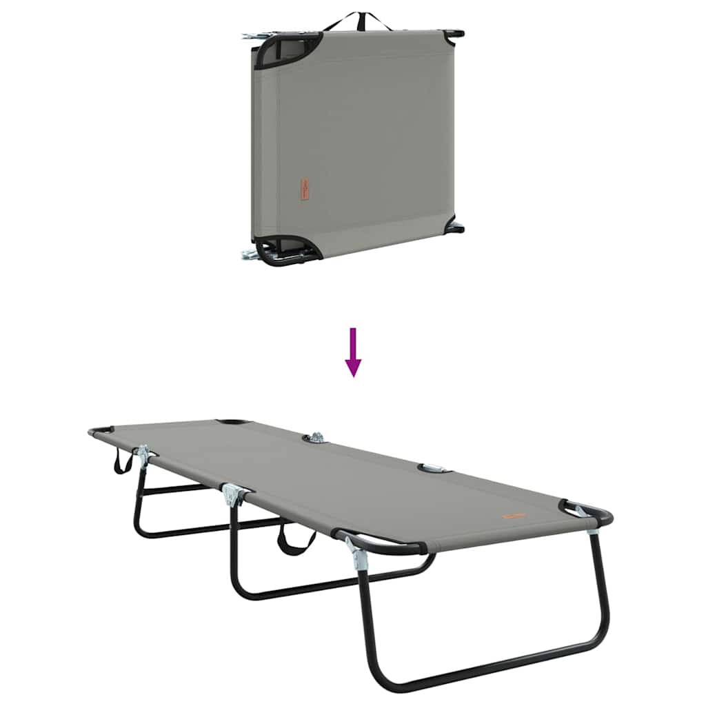 Összecsukható nyugágy 2 pcs szürke 188 x 57 x 86,5 cm