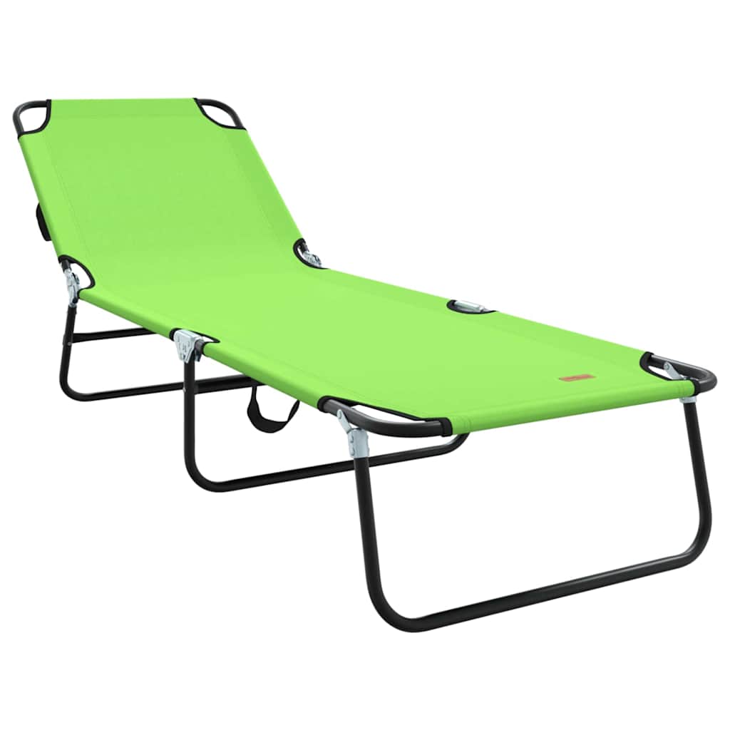 Összecsukható nyugágy 2 pcs zöld 188 x 57 x 86,5 cm poliészter
