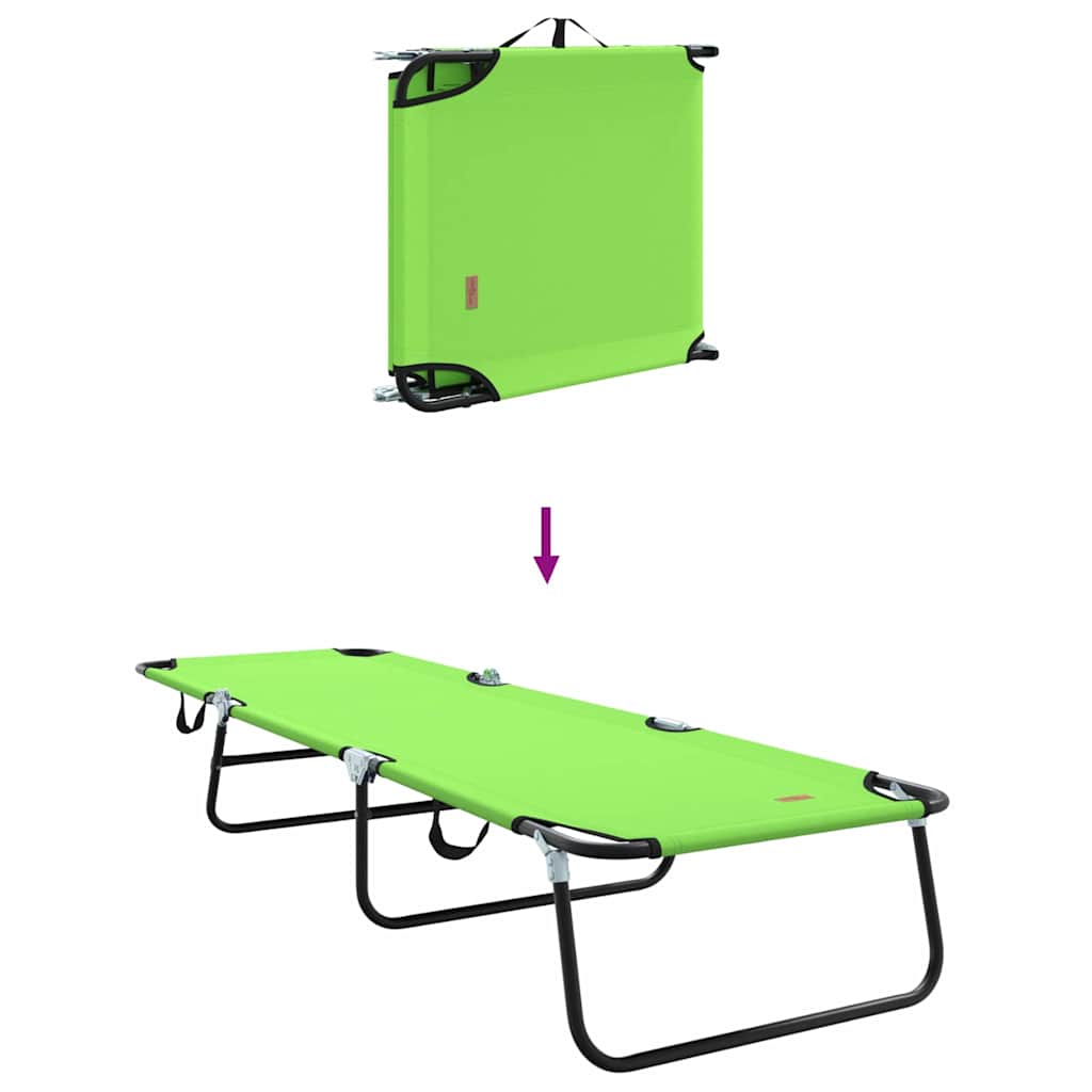 Összecsukható nyugágy 2 pcs zöld 188 x 57 x 86,5 cm poliészter