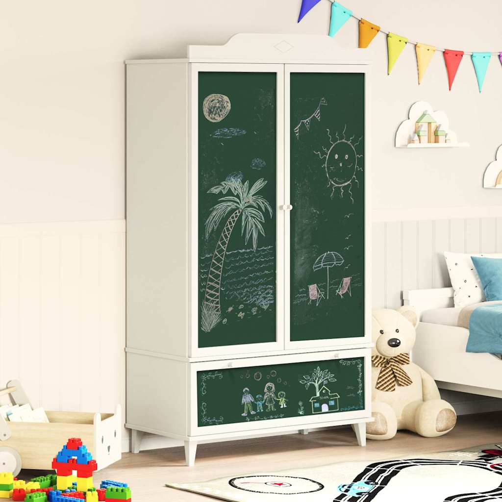 Krétával írt dresser roros fehér 90 x 45 x 165 cm faanyag