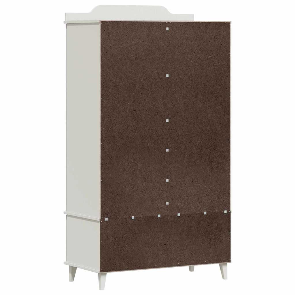 Krétával írt dresser roros fehér 90 x 45 x 165 cm faanyag