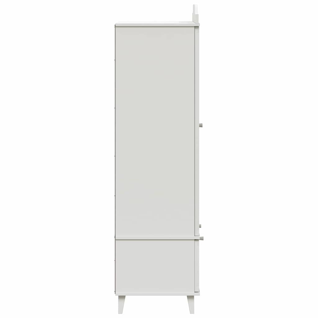 Krétával írt dresser roros fehér 90 x 45 x 165 cm faanyag