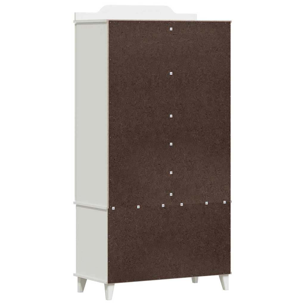 Krétával írt dresser roros fehér 90 x 45 x 180 cm faanyag