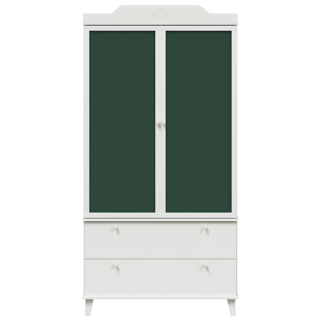 Krétával írt dresser roros fehér 90 x 45 x 180 cm faanyag