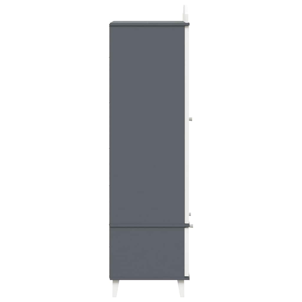 Krétával írt dresser roros szürke és fehér 90 x 45 x 180 cm