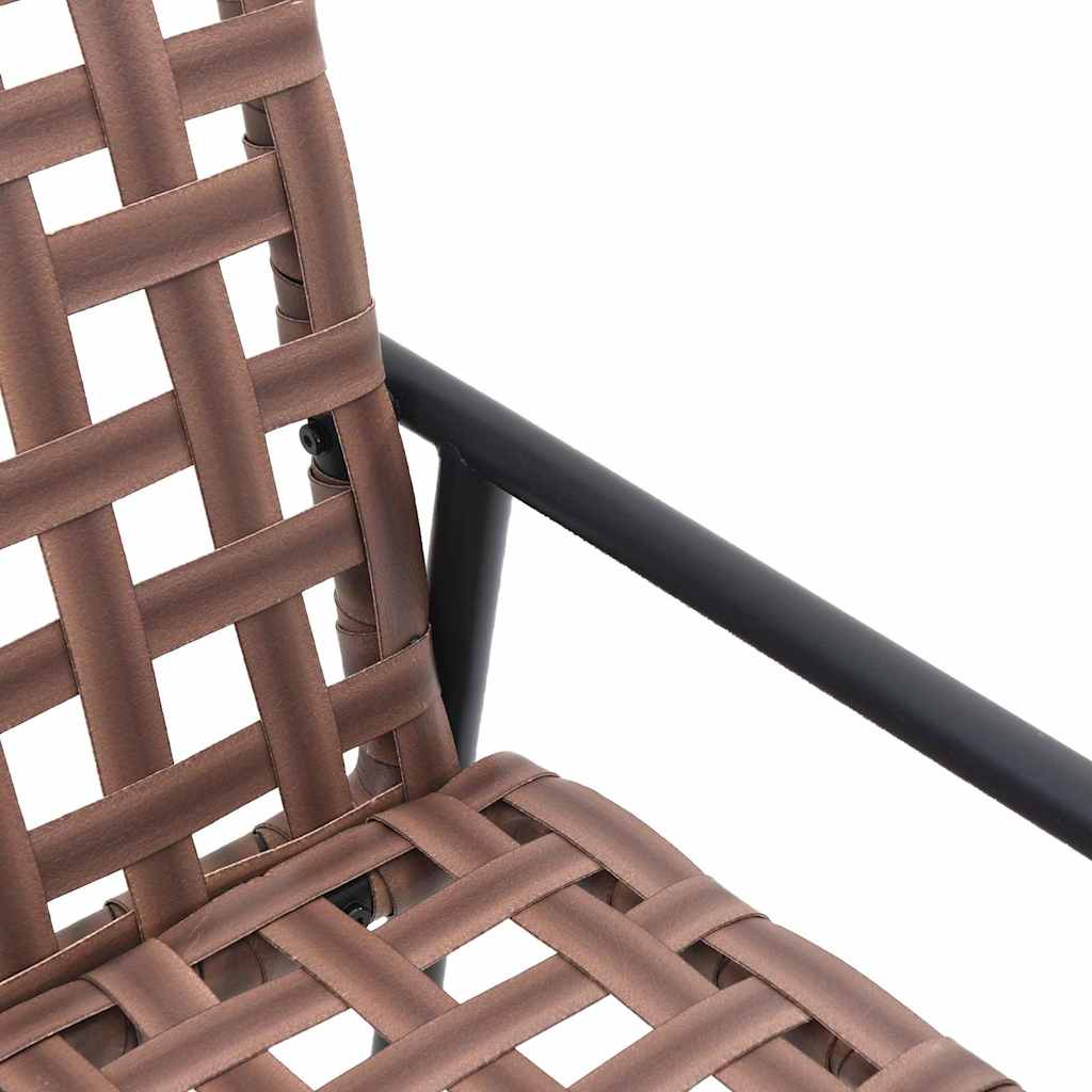 Kerti szék 2 pcs barna 78 x 55,5 x 75,5 cm polirattan
