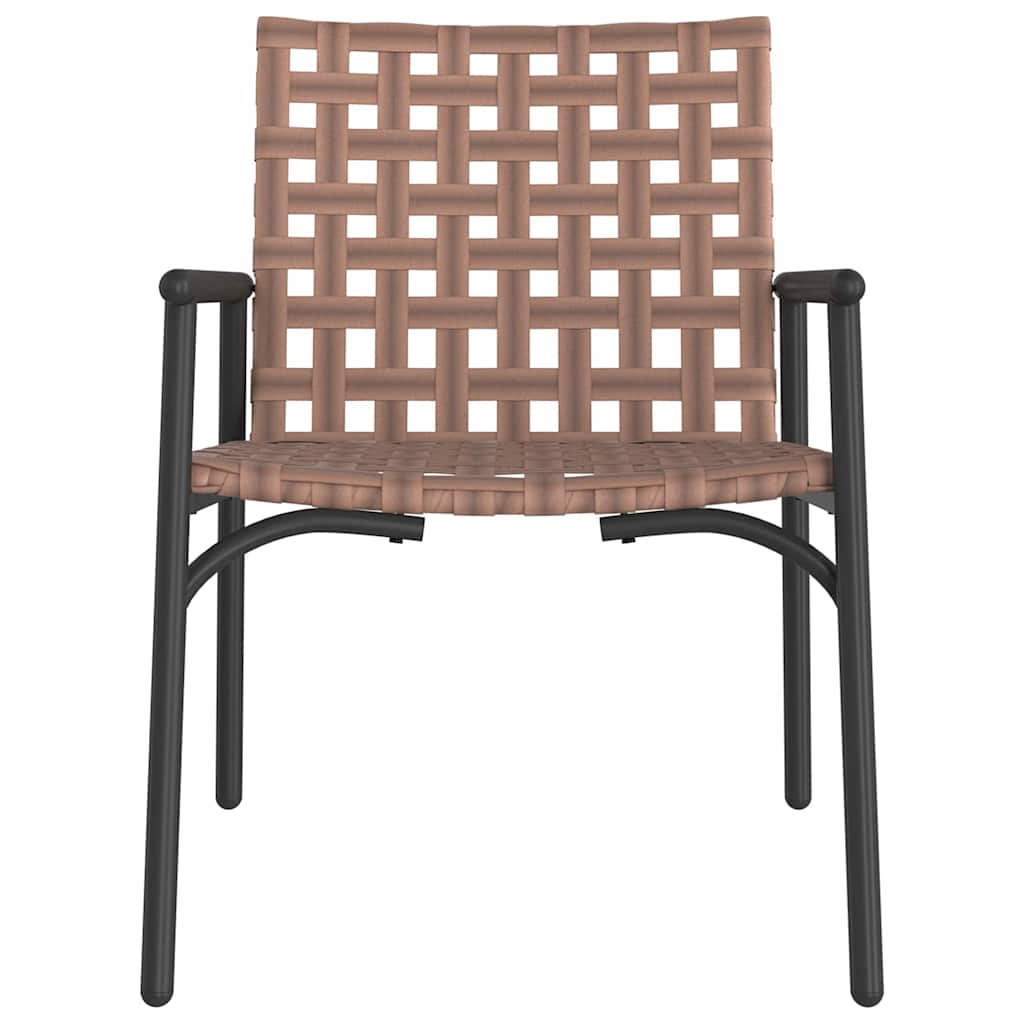 Kerti szék 2 pcs barna 78 x 55,5 x 75,5 cm polirattan