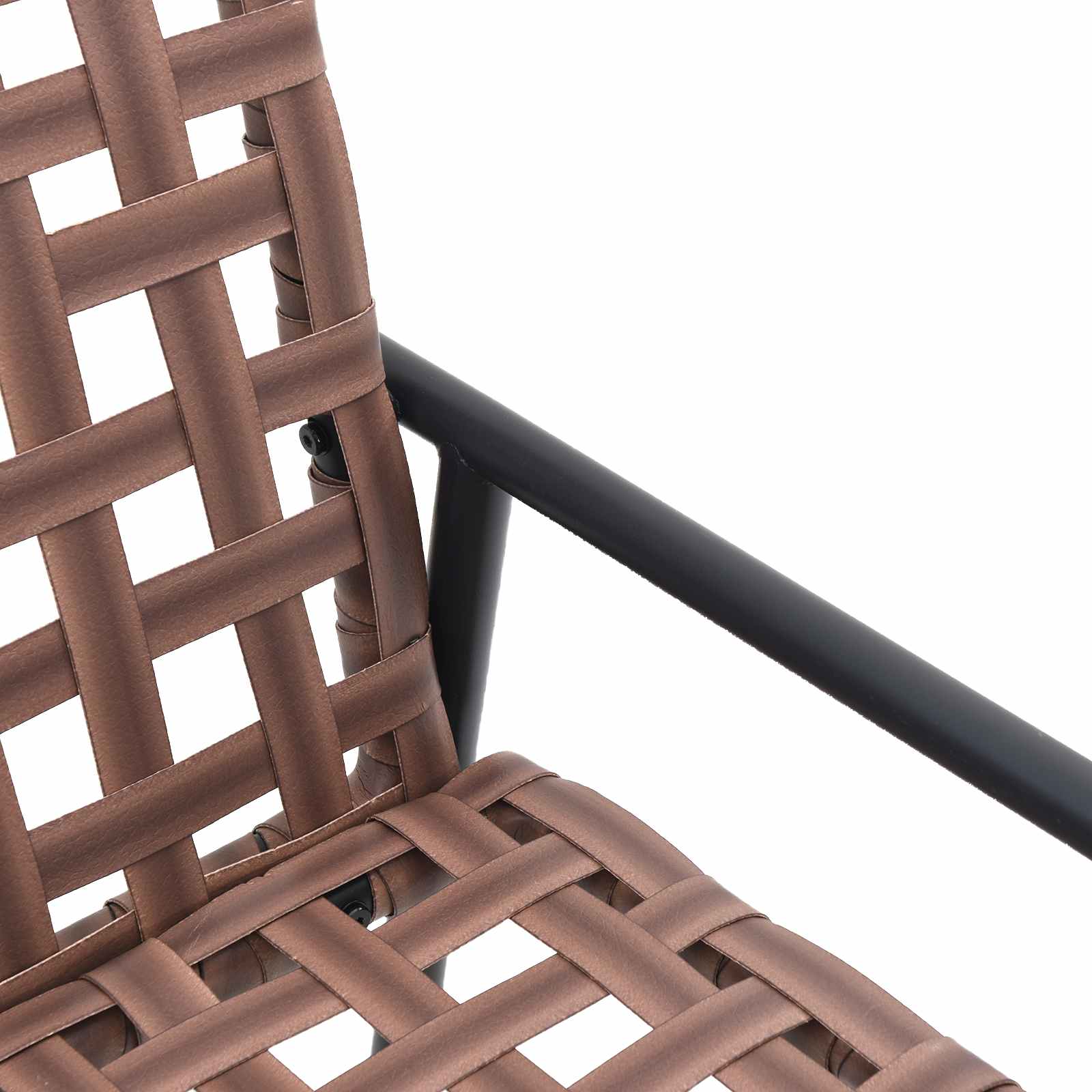 Kerti szék barna 110,5 x 79 x 75,5 cm polirattan