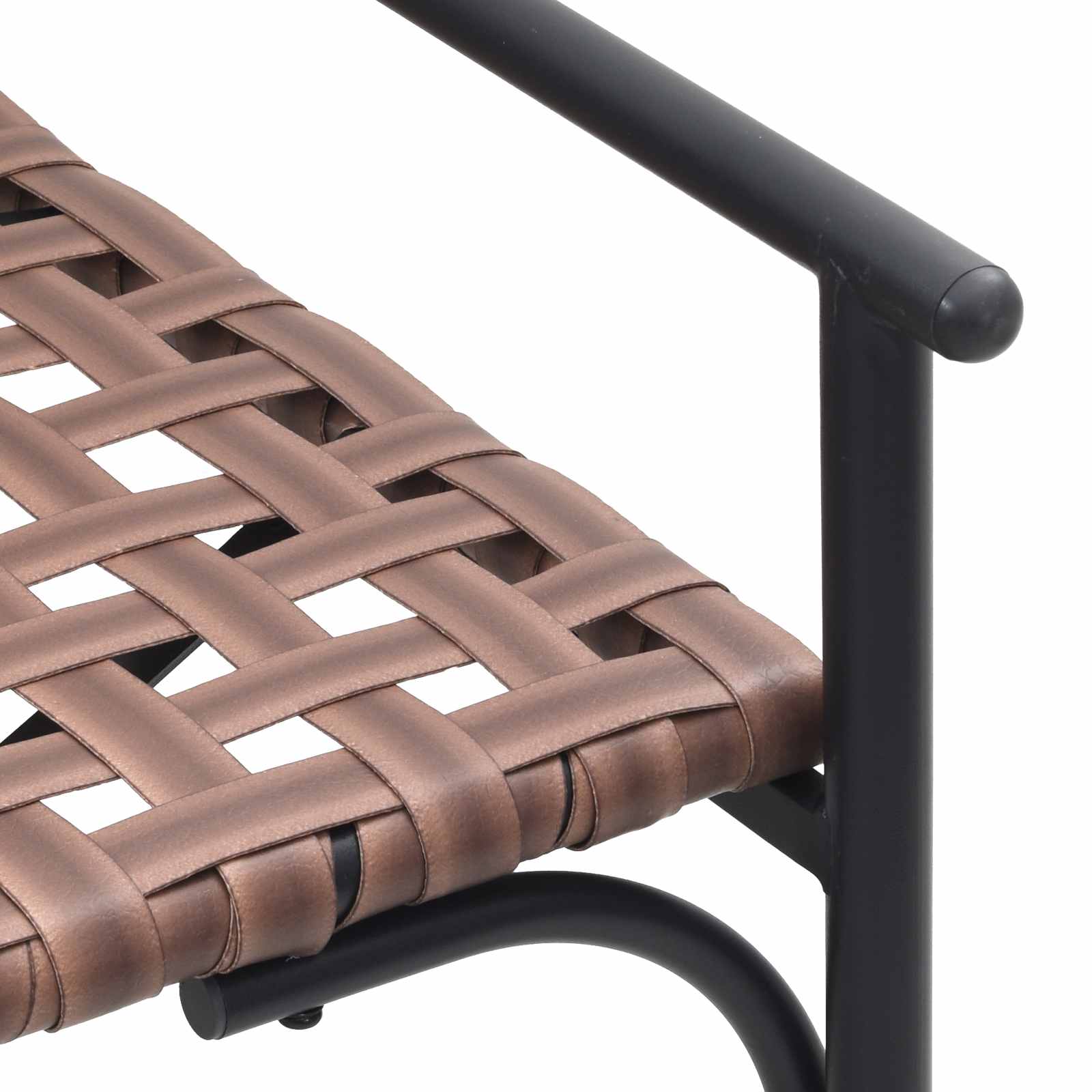 Kerti szék barna 110,5 x 79 x 75,5 cm polirattan