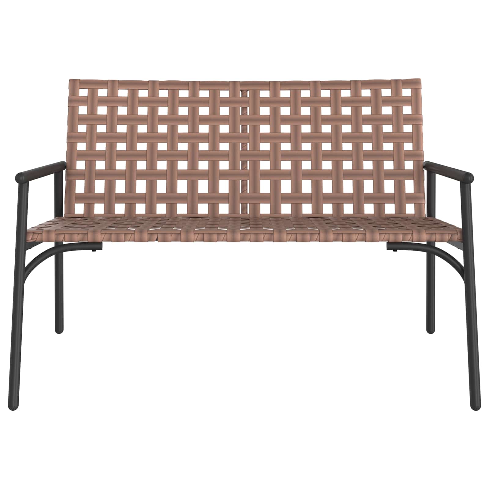 Kerti szék barna 110,5 x 79 x 75,5 cm polirattan