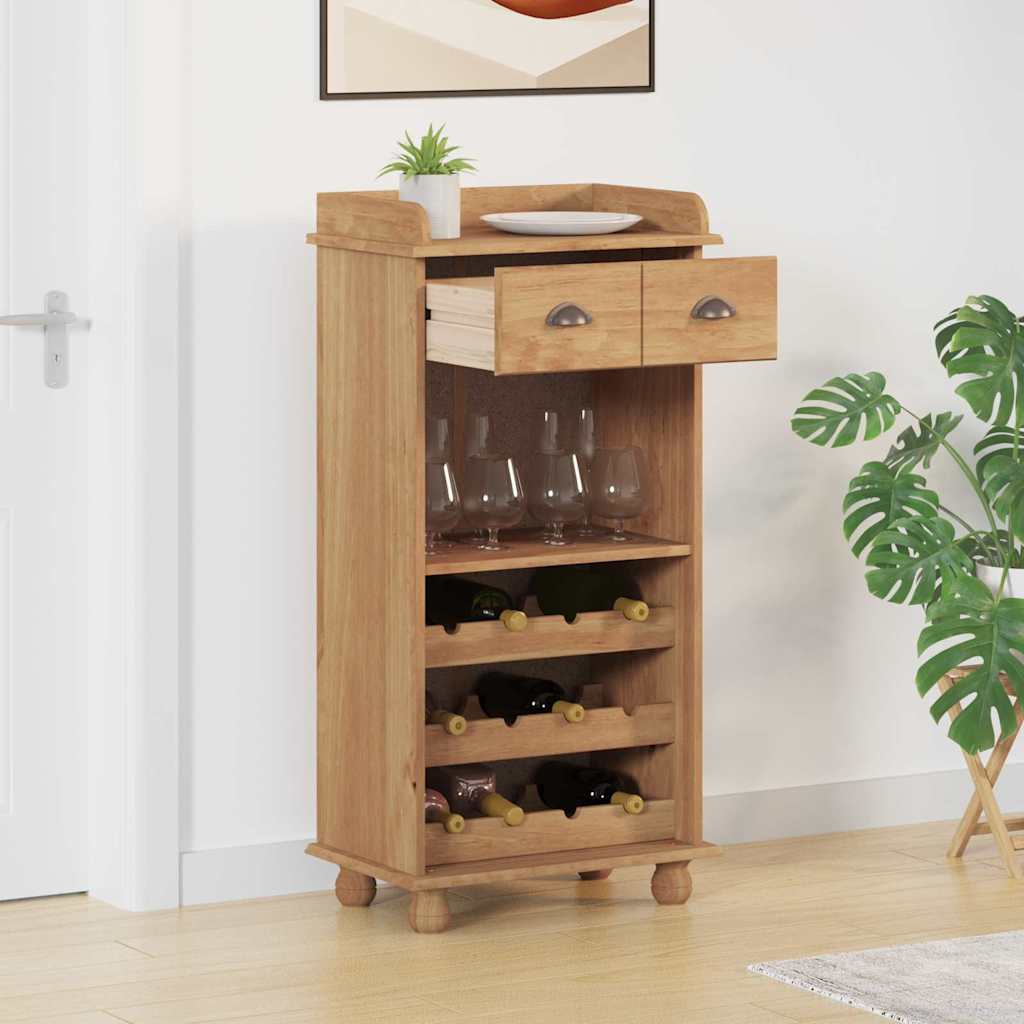 Bor szekrény askim mézes viasz 57 x 37 x 114 cm tömör fenyőfa