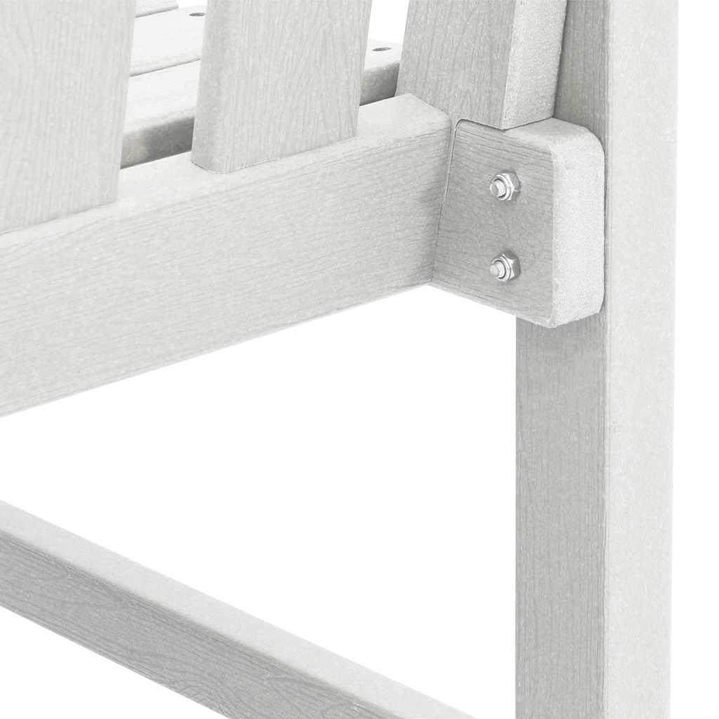 Kerti pad fehér 120 x 59 x 88 cm hdpe