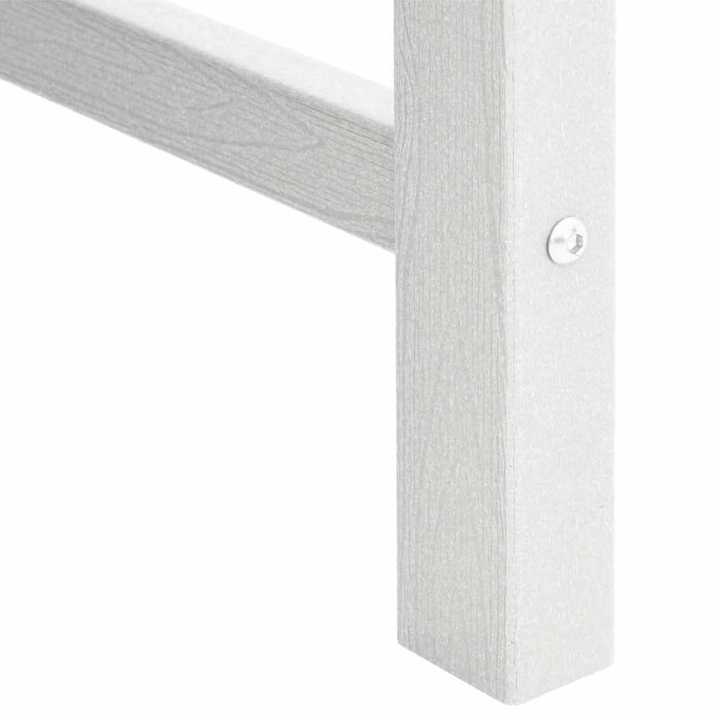 Kerti pad fehér 120 x 59 x 88 cm hdpe