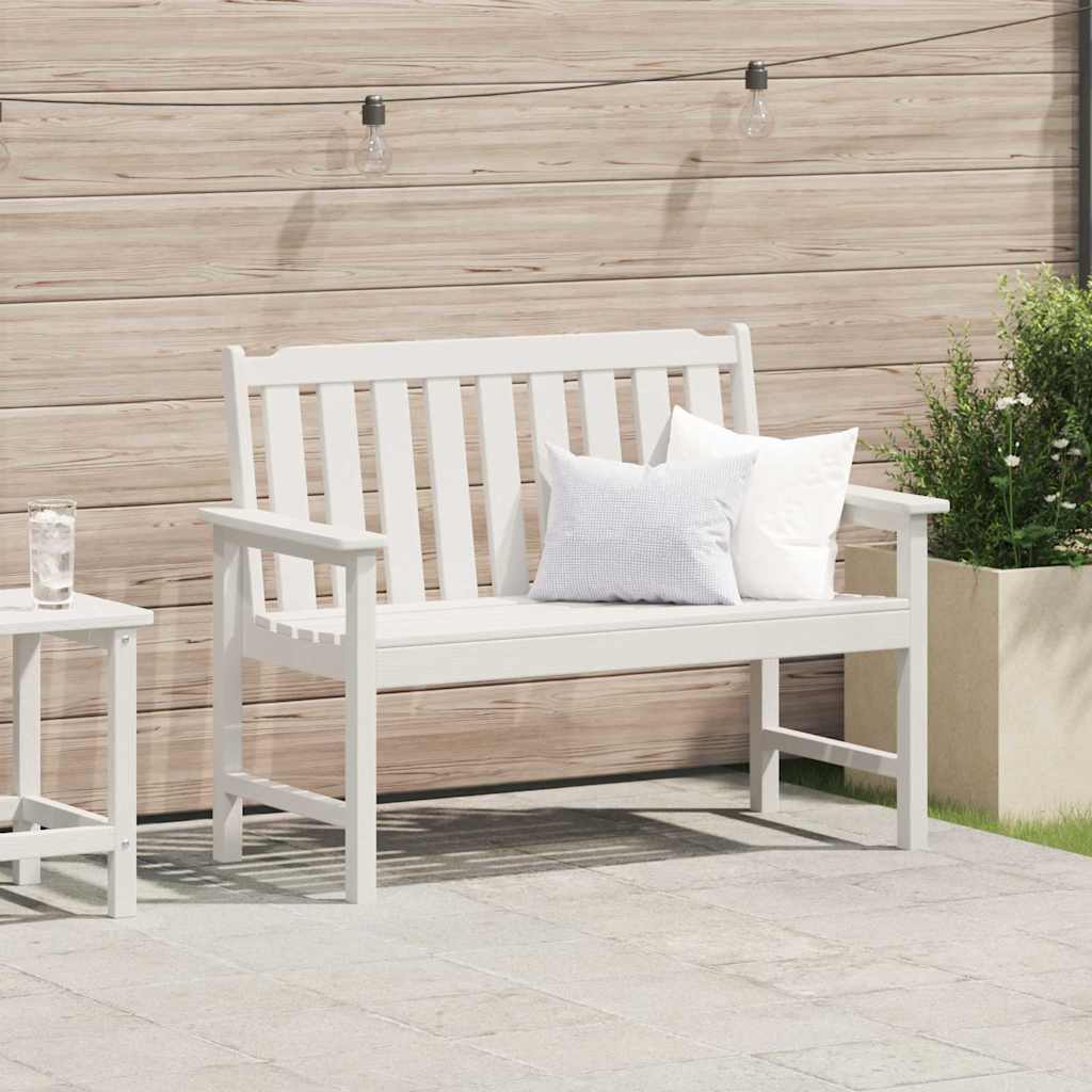 Kerti pad fehér 120 x 59 x 88 cm hdpe