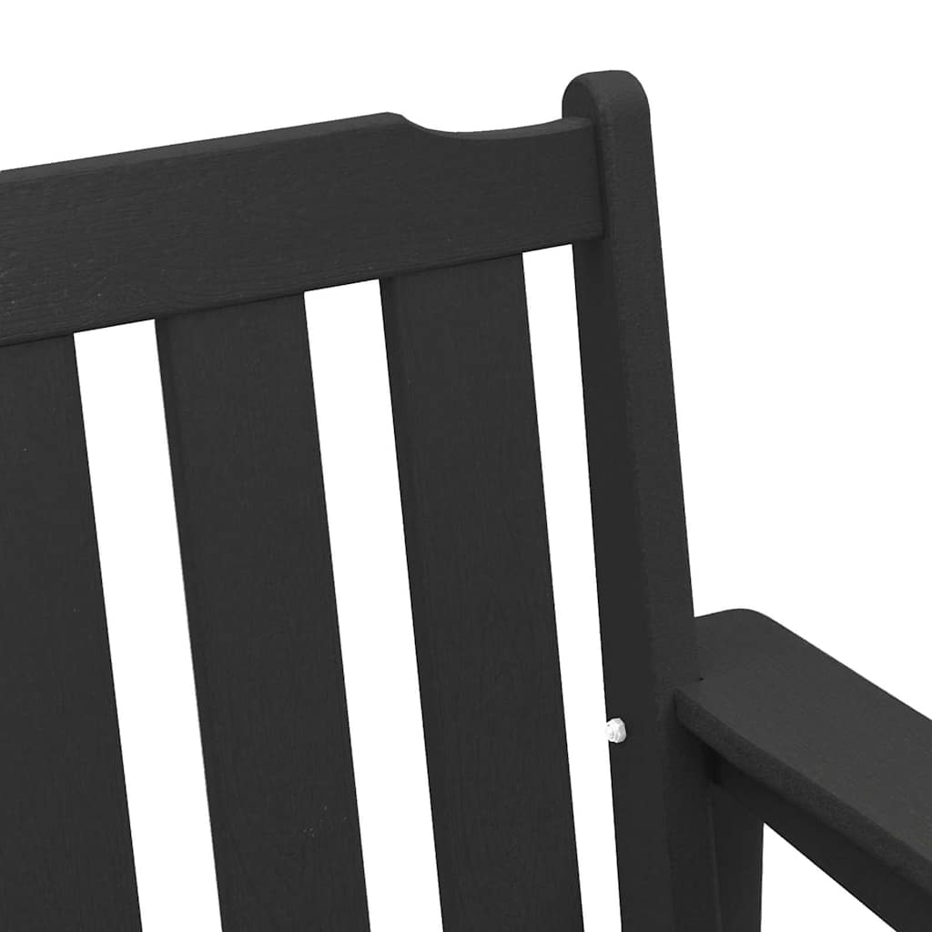 Kerti pad fekete 120 x 59 x 88 cm hdpe
