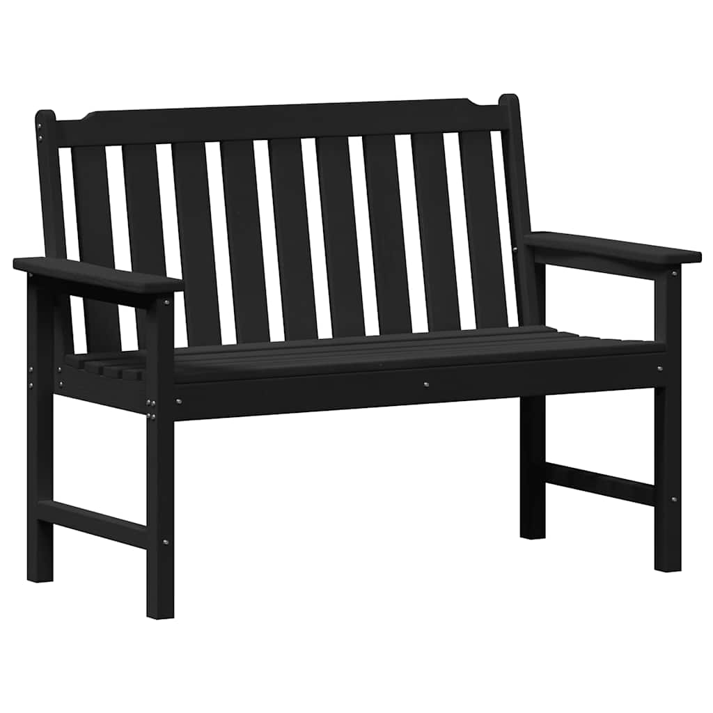 Kerti pad fekete 120 x 59 x 88 cm hdpe