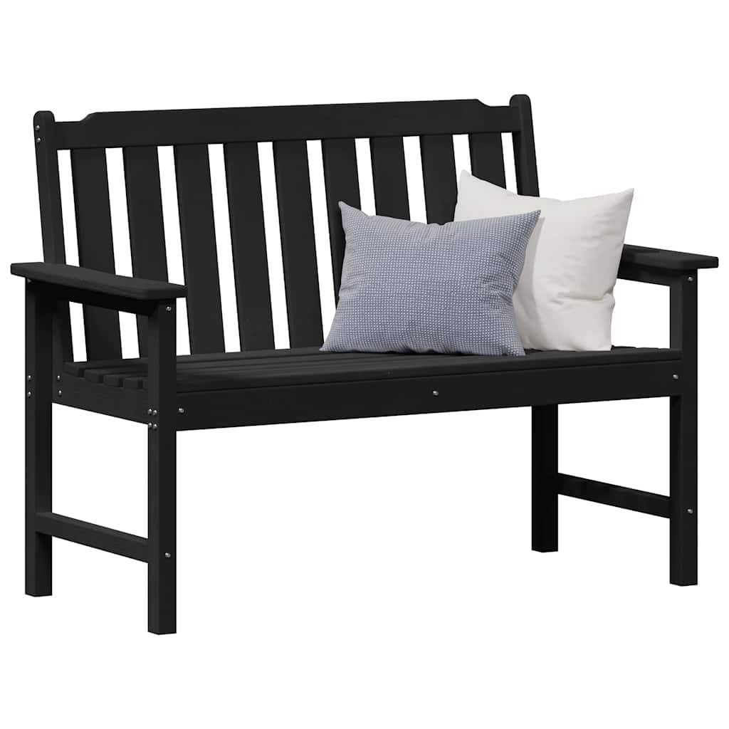 Kerti pad fekete 120 x 59 x 88 cm hdpe
