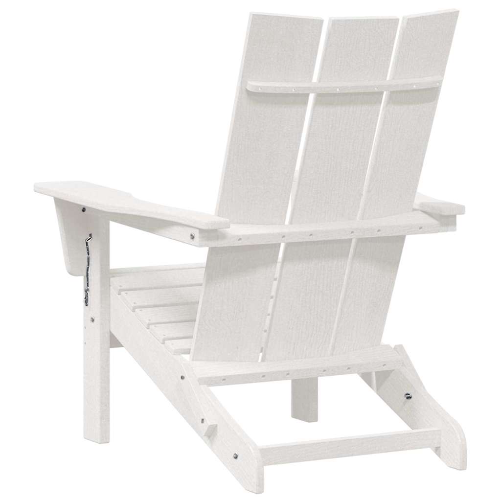 Összecsukható adirondack szék fehér 80,5 x 74,5 x 92 cm hdpe