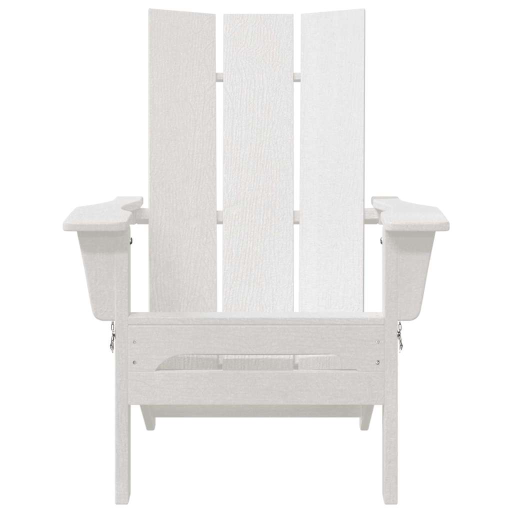 Összecsukható adirondack szék fehér 80,5 x 74,5 x 92 cm hdpe