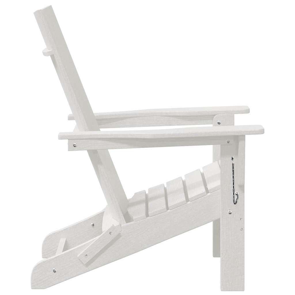 Összecsukható adirondack szék fehér 80,5 x 74,5 x 92 cm hdpe