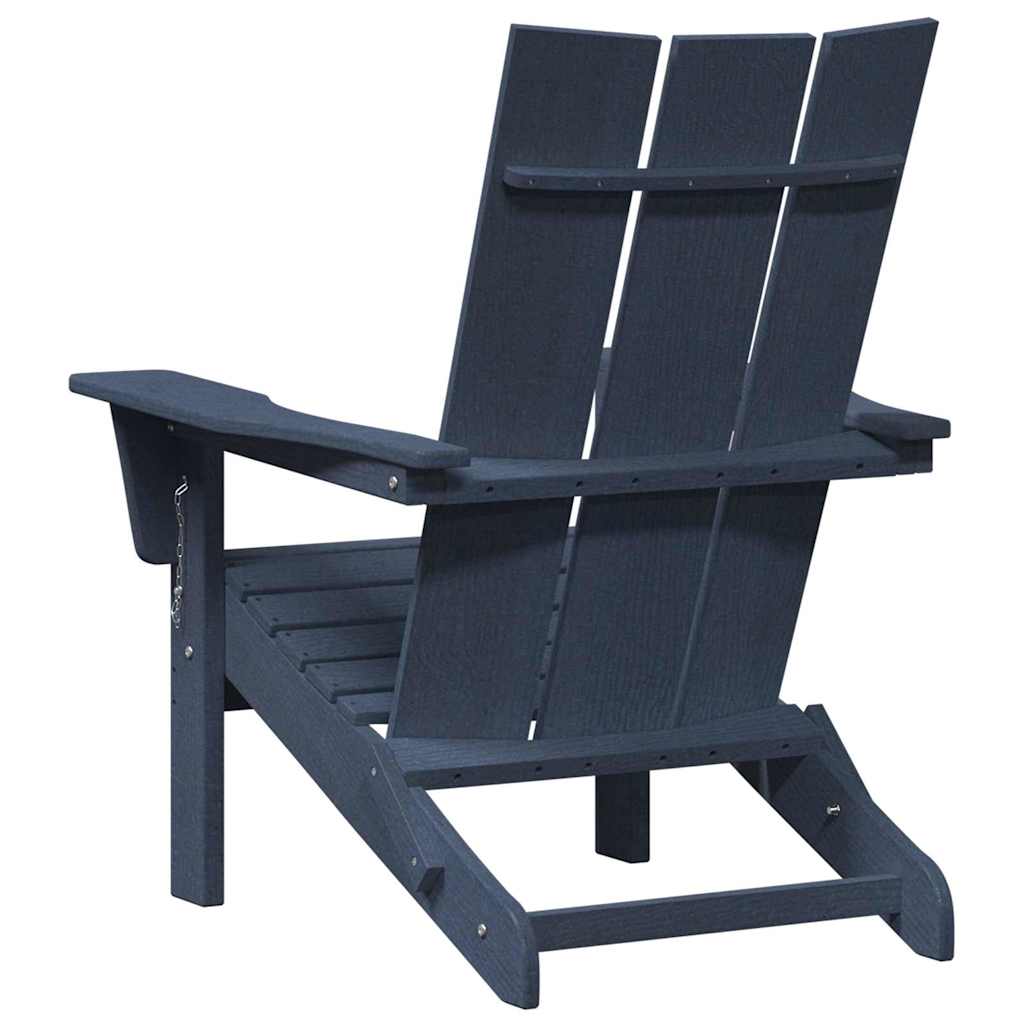 Összecsukható adirondack szék sötétkék 80,5 x 74,5 x 92 cm hdpe
