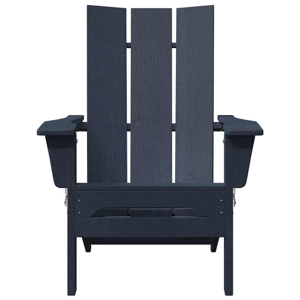 Összecsukható adirondack szék sötétkék 80,5 x 74,5 x 92 cm hdpe
