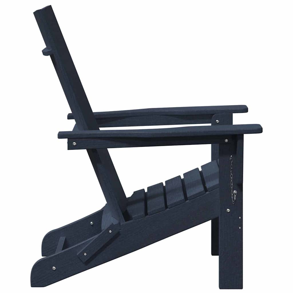 Összecsukható adirondack szék sötétkék 80,5 x 74,5 x 92 cm hdpe