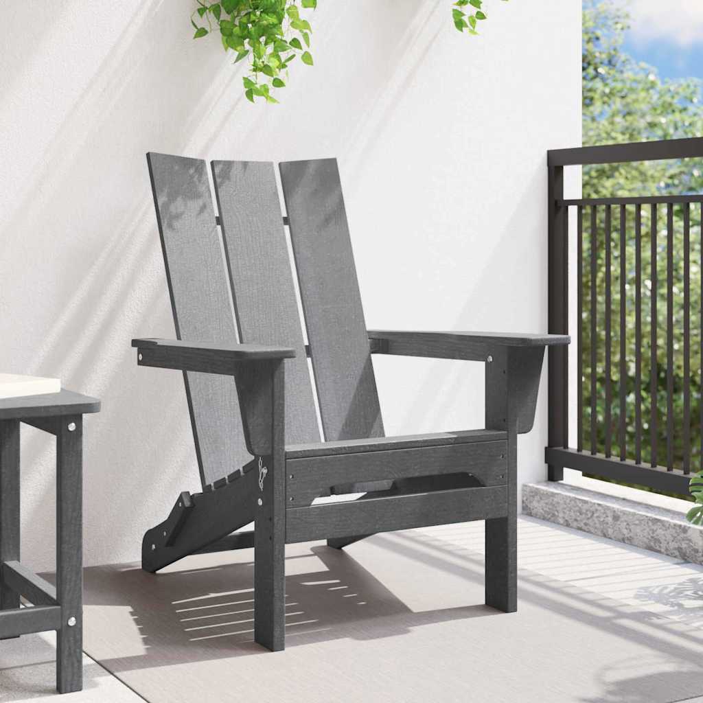 Összecsukható adirondack szék világosszürke 80,5 x 74,5 x 92 cm